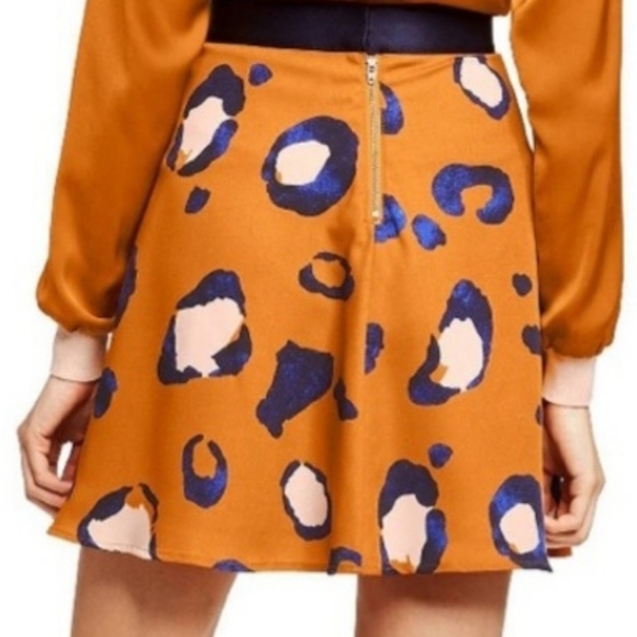 3.1 Phillip Lim x Target Animal Print High Waisted A Line Mini Skirt Mob Wife - Picture 2 of 10